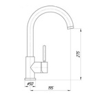 Смеситель кухонный Bugnatese Stone 9399- фото2