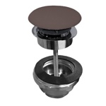 Kerasan Донный клапан клик-клак, покрытие керамика, цвет Borgogna matt