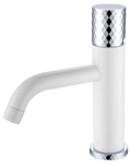 Смеситель Boheme Stick 121-WCR для раковины, white diamond chrome- фото