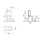 GSI Norm Унитаз моноблок 68х36 см , цвет белый- фото2