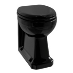 Унитаз Burlington пристенный black- фото