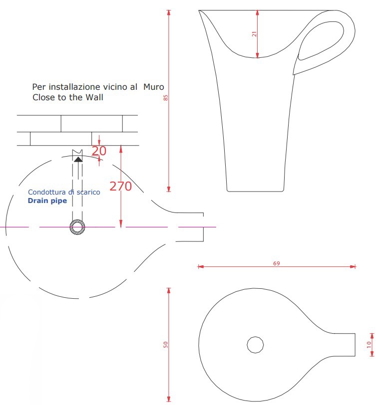 Artceram CUP    7050h85 ,    ,   ,  -