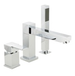 Смеситель на борт ванны на 3 отверстия Migliore Kvant ML.KVT-2755.CR- фото