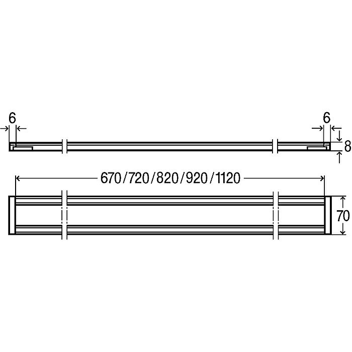 Монтажная рамка для лотка Viega Advantix, матовая, 80 cм, 736811- фото2