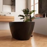 Ванна Frank F6123  White/Black  отдельностоящая.- фото3