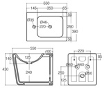 Биде напольное Althea Ceramica Design Outline 40117 с декором - фото2