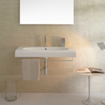 Раковина подвесная 100x50 Globo Bowl+ BP100.BI - фото