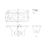 Ванна квариловая Villeroy&Boch Cetus 180x80 UBQ180CEU2V-96 с ножками, старвайт- фото2