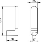 KEUCO ELEGANCE Держатель для бумаги запасной рулон цвет хром- фото2