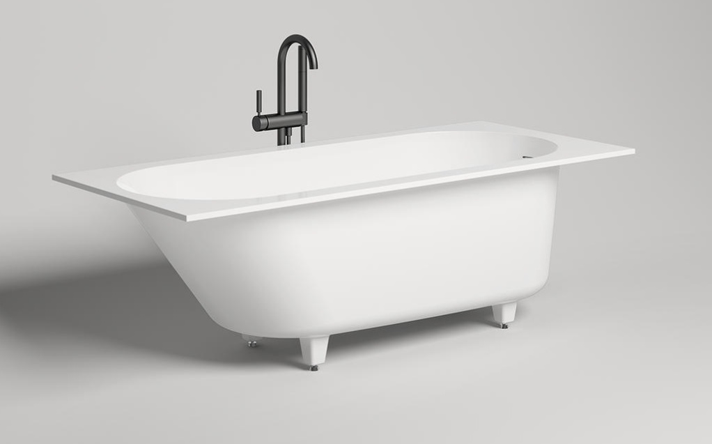Встраиваемая ванна из камня Salini Ornella Kit 1700 х 700 х 590/610 мм