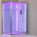 Гидромассажная  кабина Eago DZ991-1F12  (1500х900х2235мм) ПРАВАЯ- фото