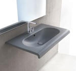 Раковина подвесная 100 см Cielo Fluid FLLS100- фото