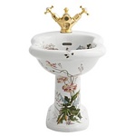 Биде Sanitan Victorian 330x535 мм белое Викторианский сад- фото