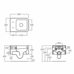 SIMAS Flow Унитаз подвесной 36х50см, цвет белый с креплением F85 - фото2
