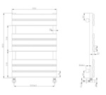 Полотенцесушитель водяной VENTURO CHROME- фото2