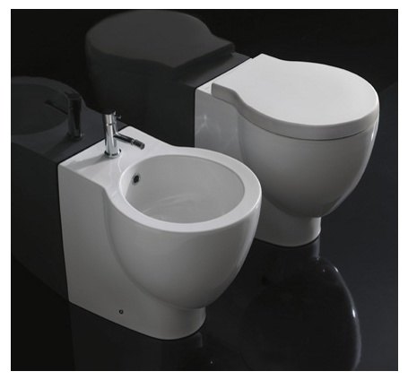 Биде приставное 37x50 Globo Bowl SB010.BI