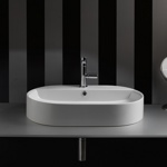 Kerasan Ciotola Раковина 65х40 см, 1 отв., цвет: белый- фото