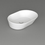 Simas Wave Раковина чаша овальная 62х42х16.5 см, без отв. под смеситель, цвет: белый- фото