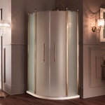 Samo DolceVita Eterna Душевое ограждение полукруг 900х900х1900 мм - фото