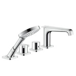 AXOR Citterio E, Смеситель на край ванны, на 4 отверстия, с термостатом- фото