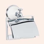 Держатель для туалетной бумаги с крышкой TW Harmony TWHA219bi/cr- фото