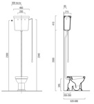 GSI Classic 70 унитаз высокая труба- фото3
