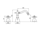 Смеситель для биде Bugnatese Revival 425- фото2