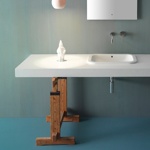 Раковина встраиваемая 55x40 Globo Stone SSN56.BI - фото