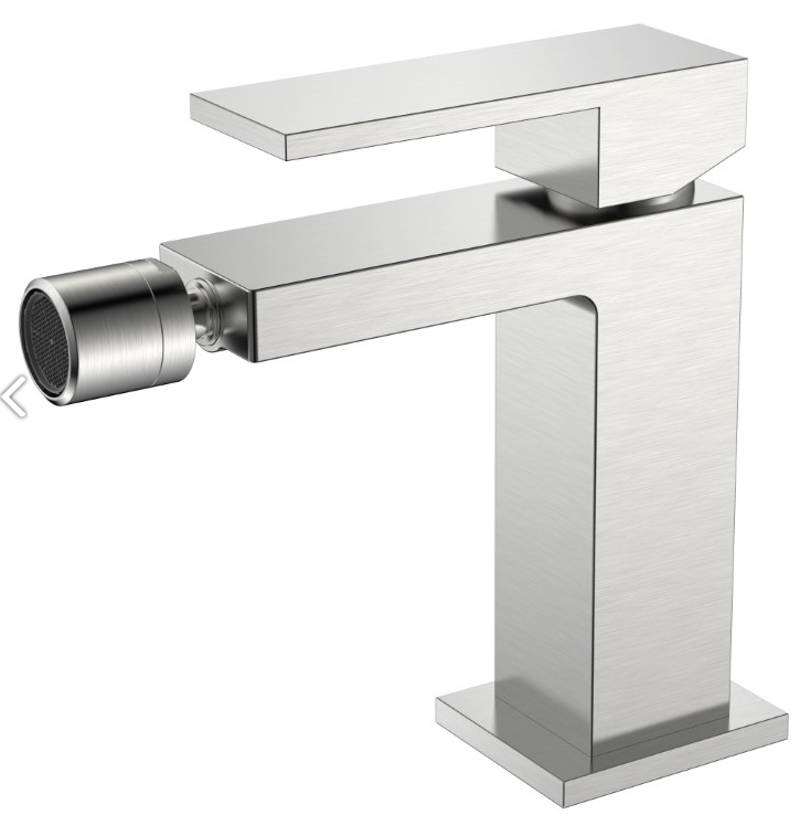 Смеситель для биде Boheme Qubic Brushed Nickel 476-NB- фото