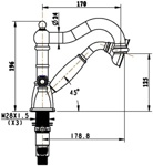 Смеситель на борт ванны Boheme Imperiale Ripresa 392/Золотой - фото2