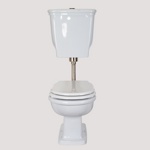 TW Bristol Унитаз приставной с низким бачком золото- фото