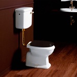 Simas Arcade AR801/811 Унитаз напольный с низкой трубой/золото- фото