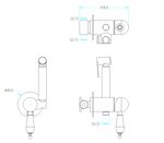 Гигиеническая лейка со смесителем Boheme BRILLIANTE с кристаллом Сваровски- фото2
