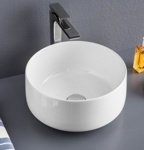 ArtCeram COGNAC Раковина накладная , 35 см, без отв под смеситель, без слив-перелива, цвет белый- фото