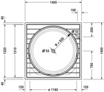 Ванна акриловая Duravit Blue Moon 700143 140x140- фото2