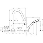 Смеситель на борт ванны Axor Citterio M- фото2