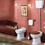 Azzurra Jubilaeum JUB100/P+JUB400/С Унитаз напольный с высоким бачком , фурнитура-хром- фото