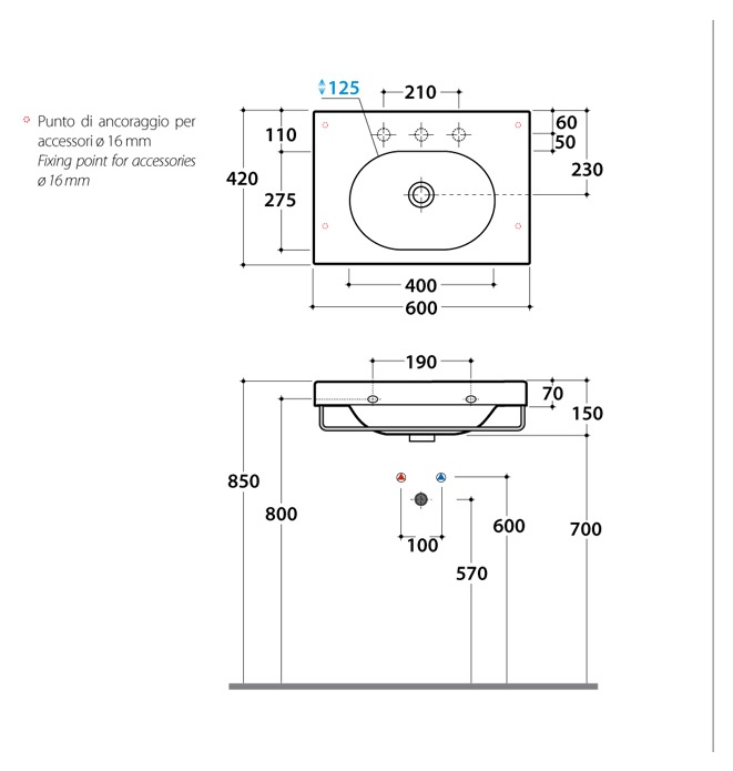   60x42 Globo Classic SCL60.BI 