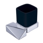 Boheme Стакан для зуб.щеток NEW VENTURO, хром/черный- фото