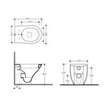 Kerasan Aquatech Унитаз напольный 55х36.5см, цвет: белый- фото2