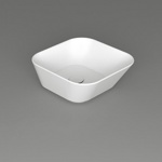 Simas Wave Раковина чаша квадратная 42х42х16.5 см, без отв. под смеситель, цвет: белый- фото