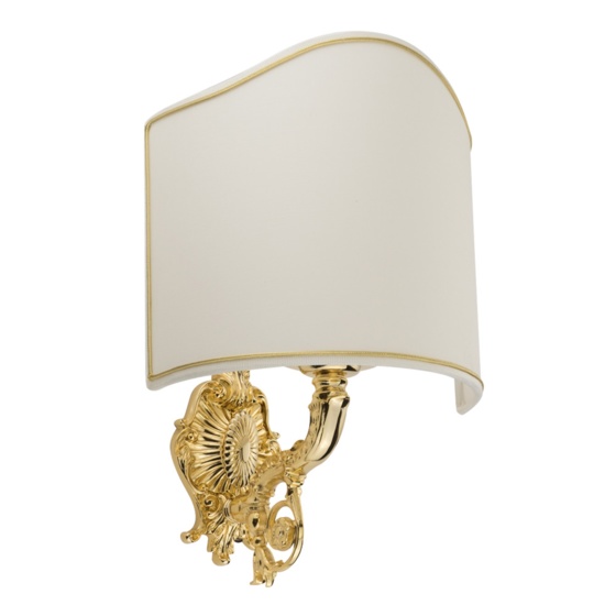 Светильник Migliore  ELISABETTA Светильник настенный, ткань ML.ELB-60.130 золото- фото2