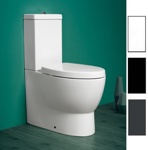 Simas Lft Spazio унитаз моноблок 63х35см, слив универсальный, цвет белый с бачком с механизмом - фото