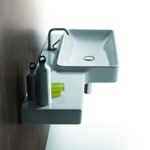 Раковина прямоугольная подвесная с полкой sx Simas Flow FL03- фото