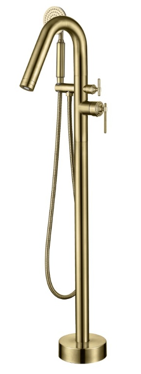 Смеситель напольный Boheme ETERNA MATT GOLD 179-MG- фото