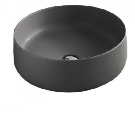 ArtCeram COGNAC Раковина накладная , 42 см, без отв под смеситель, без слив-перелива, цвет grigio oliva- фото