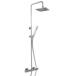 Palazzani Душевая система с термостатическим катриджем Qube+Mimo, хром- фото