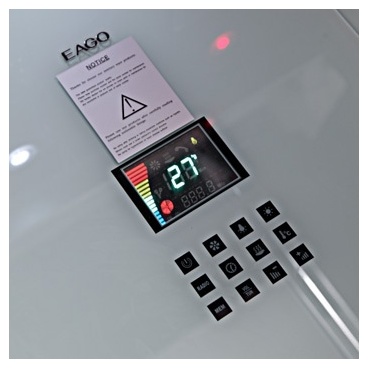 Гидромассажная кабина EAGO DZ951 F8  900x900x2300мм   БЕЛОЕ СТЕКЛО- фото2