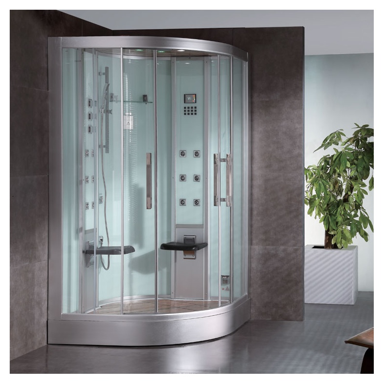 Гидромассажная кабина EAGO DZ962 F8  1200x1200x2260мм  белое стекло- фото2