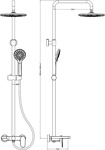 Душевая система с наливом Boheme Spectre 458-GM- фото2